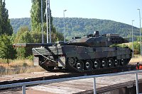 Panzer in Richtung Litauen verladen Bild: Panzer in Richtung Litauen verladen