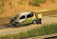 Bild: Feuerwehren im Einsatz auf der A38