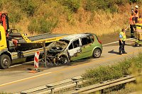 Bild: Feuerwehren im Einsatz auf der A38