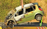 Bild: Feuerwehren im Einsatz auf der A38