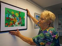 Bild: Helga Richters Impressionen in der KSK-Galerie