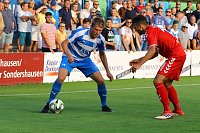 Bild: Wacker Nordhausen mit ersten Sieg in einem Heimspiel. 3:0 gegen Meuselwitz im ersten Th&uuml;ringen-Derby der Saison