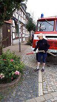 Kameradinnen und Kameraden der Freiwilligen Feuerwehr Neustadt/Osterode bewässerten erneut Bäume und Sträucher Bild: Kameradinnen und Kameraden der Freiwilligen Feuerwehr Neustadt/Osterode bewässerten erneut Bäume und Sträucher