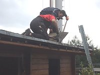 Bild: Blockhaussauna mit Versp&auml;tung