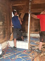 Bild: Blockhaussauna mit Versp&auml;tung