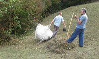 Mähen gegen den Gipsabbau… Bild: Mähen gegen den Gipsabbau…