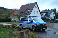 Bild: Gro&szlig;einsatz der Polizei