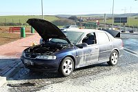 Bild: Auto brannte auf Rastplatz aus