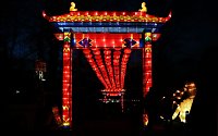 Bild: Lichtershow im Bergzoo Halle