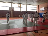 Bild: Sechs Judokas beim Kata-Seminar