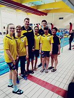 Beim Schwimmfest in Halle mit dabei Bild: Beim Schwimmfest in Halle mit dabei