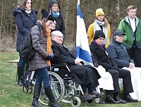 Gedenkveranstaltung auf dem einstigen Appellplatz des Außenlagers Ellrich-Juliushütte. Bild: Gedenkveranstaltung auf dem einstigen Appellplatz des Außenlagers Ellrich-Juliushütte.