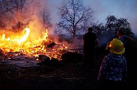 Bild: Osterfeuer in Leimbach