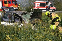 Bild: Schwerer Unfall auf der B4