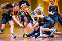 Bild: Handballzwerge im Mittelpunkt