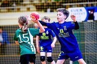 Bild: Handballzwerge im Mittelpunkt