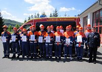 Bild: In den vergangenen zwei Wochen stellten sich insgesamt 33 Jugendfeuerwehrmitglieder in zwei Pr&uuml;fungsdurchg&auml;ngen selbst auf die Probe.