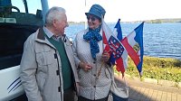 Bild: Ein Abschied nach 16 Jahren  mit warmen Worten und feuchten Augen: Vereinsvorsitzender Herbert Weschcke und Heidi Freymark.