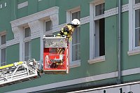 Bild: Einsatz in der Langen Stra&szlig;e