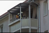 Bild: Brand auf einem Balkon