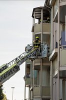 Bild: Brand auf einem Balkon