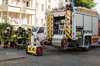 Bild: Brand auf einem Balkon
