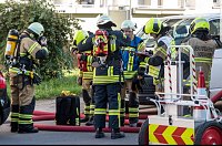 Bild: Brand auf einem Balkon
