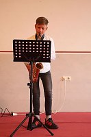 Bild: Constantin Stenger am Saxophon wurde von seinem Bruder Frederick am Klavier begleitet