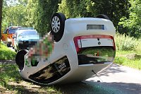Bild: Lieferauto &uuml;berschlug sich