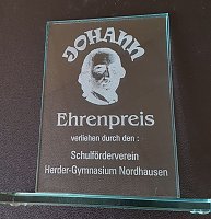 Bild: So sieht er aus, der Preis f&uuml;r herausragende Leistungen