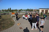 Bild: Die Sch&uuml;ler der Lessing-Schule weihten ihren Sportplatz mit einem gro&szlig;en Sport- und Spielfest ein