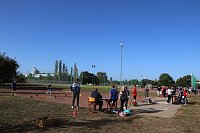 Bild: Die Sch&uuml;ler der Lessing-Schule weihten ihren Sportplatz mit einem gro&szlig;en Sport- und Spielfest ein