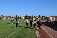 Bild: Die Sch&uuml;ler der Lessing-Schule weihten ihren Sportplatz mit einem gro&szlig;en Sport- und Spielfest ein