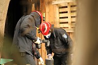 Bild: Die Kriminalpolizei beim Einsatz in Kleinfurra