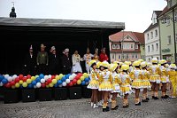 Bild: Rosenmontag auf dem Markt Sondershausen