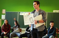 Bild: Handy-Workshop an der Petersberg-Schule