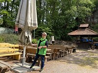 Bild: Schirmbespannung auf dem Neust&auml;dter Grillplatz