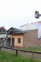 Bild: Dachstuhlbrand in Heringen 