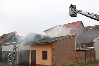 Bild: Dachstuhlbrand in Heringen 