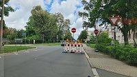 Bild: Aus Richtung Riemannstra&szlig;e darf nicht in die Kreuzung eingefahren werden