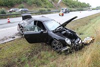 Unfall auf der A 38 Bild: Unfall auf der A 38