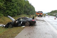 Unfall auf der A 38 Bild: Unfall auf der A 38