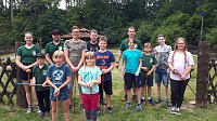 Bild: Der Oster&ouml;der Sch&uuml;tzennachwuchs durfte sich endlich wieder treffen und lud zum Campingwochenende