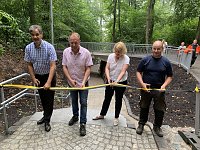 Bild: Einweihung der neuen Gehegetreppe