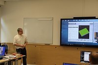 Präsentation der neuen CNC-Fräse im BBZ Bild: Präsentation der neuen CNC-Fräse im BBZ