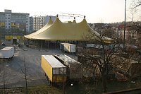 Bild: Gro&szlig;er Russische Staatscirkus beim Aufbau