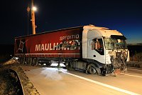Bergung auf der Autobahn Bild: Bergung auf der Autobahn