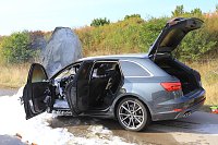 Bild: Autobrand auf Autobahn