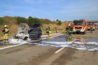 Bild: Autobrand auf Autobahn