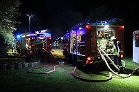 Feuer auf dem Campingplatz Bild: Feuer auf dem Campingplatz